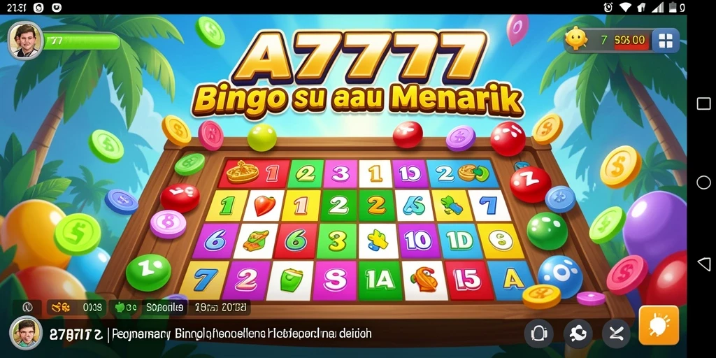 Tampilan menarik gameplay A7777 yang penuh keseruan Bingo.