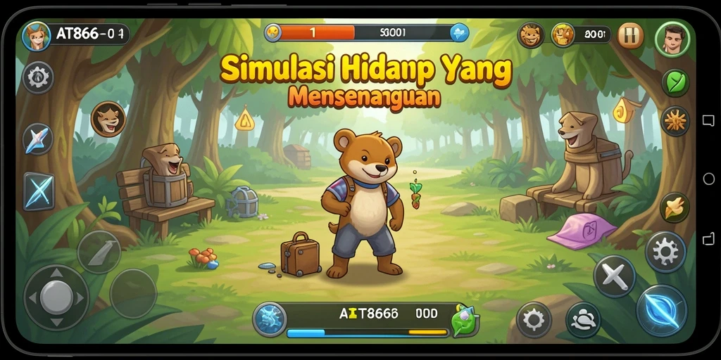 Tangkapan layar menarik dari gameplay AT866 yang menunjukkan kreativitas dalam simulasi.