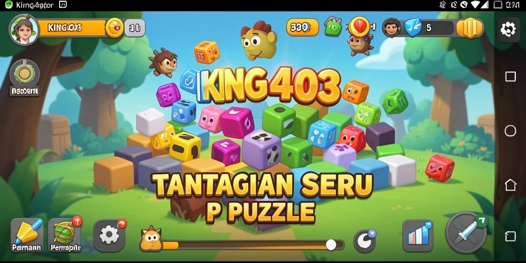 Tampilan menarik dari gameplay KING403 yang penuh tantangan puzzle.