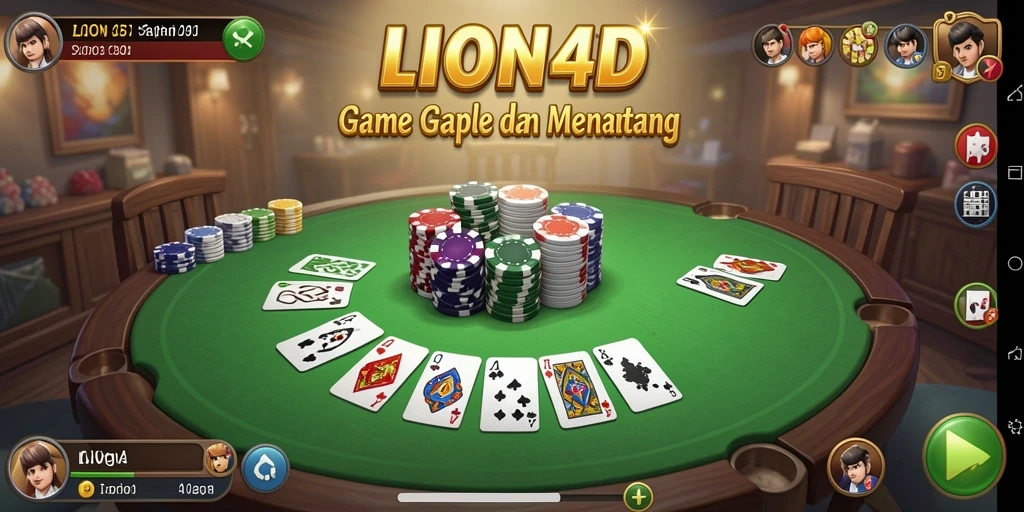 Tampilan gameplay seru dan interaktif LION4D yang menantang.