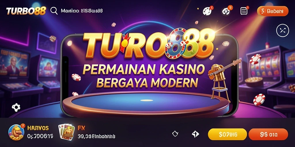 Tampilan gameplay yang mendebarkan pada TURBO88 dengan berbagai pilihan permainan Kasino.