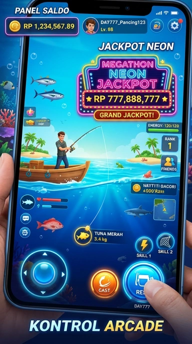 Tampilan utama aplikasi day777 yang mudah dinavigasi.